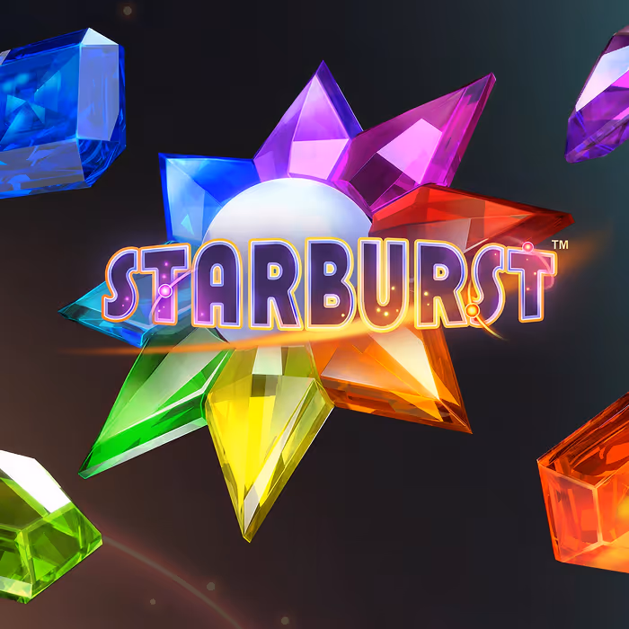 Starburst slot radiating expanding wilds and cosmic gems